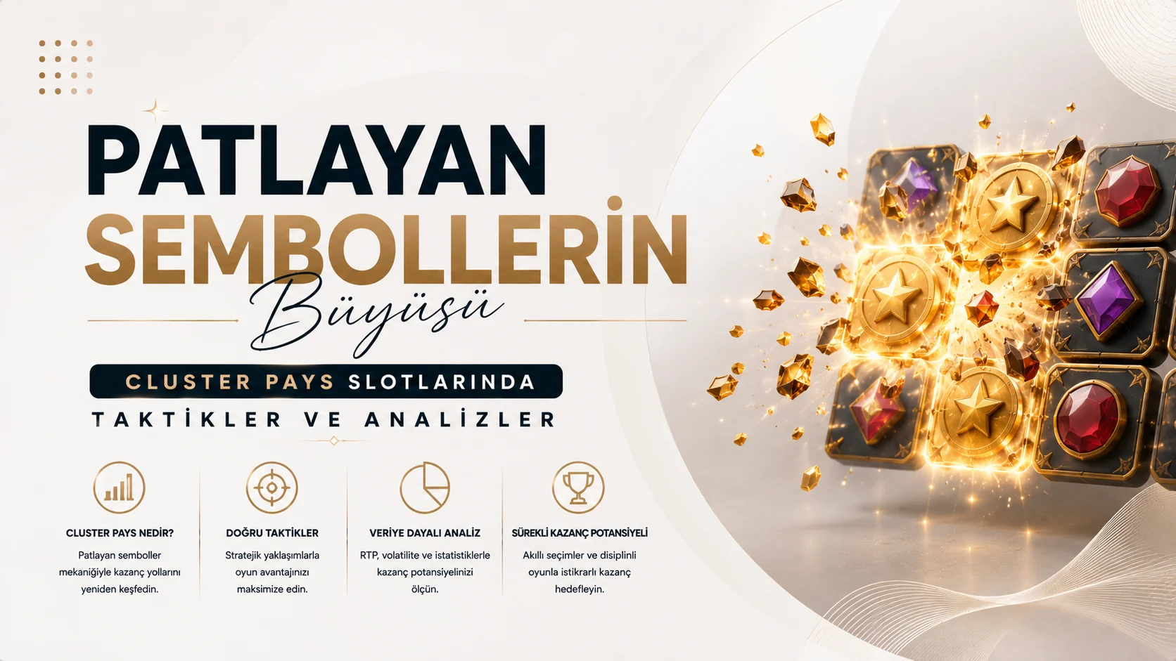 Patlayan Sembollerin Büyüsü: Cluster Pays Slotlarında Taktikler ve Analizler